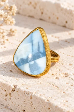 anillo-ajustable-de-piedra-de-opalo-azul-con-bronce Anillo ajustable de piedra de Ópalo azul con bronce