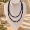 Collar de bolas de Lapislázuli y Cornalina