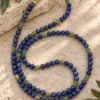 Collar de bolas de Lapislázuli y Jade canadiense