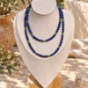 Collar de bolas de Lapislázuli y Jade canadiense
