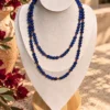 Collar de bolas de lapislázuli y pequeños granates