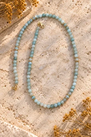 collar-de-bolitas-de-aventurina-y-detalles-dorados Collar de bolitas de Aventurina y detalles dorados