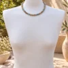 Collar de Jaspe paisaje con detalles de Aventurina