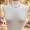 Collar de piedras facetadas de Amatista de Brasil