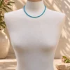 Collar de piedras facetadas de Apatita de Madagascar