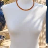 Collar de piedras talla lenteja de Cornalina