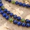 Collar de bolas de Lapislázuli y Jade canadiense