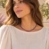 Collar de piedras facetadas de Amatista de Brasil