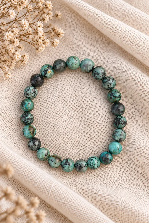 pulsera-de-amazonita-verdosa-piedra-natural-bola-8-5-mm Pulsera de Amazonita verdosa, piedra natural bola 8.5 mm.