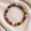 Pulsera de Mokaíta, piedra natural bola 8 mm.